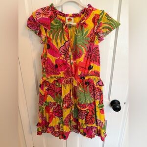 Tropical Farm Rio Dress - Pink, Yellow, Green